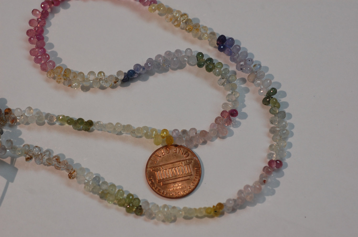 Multi Sapphire Drops Faceted