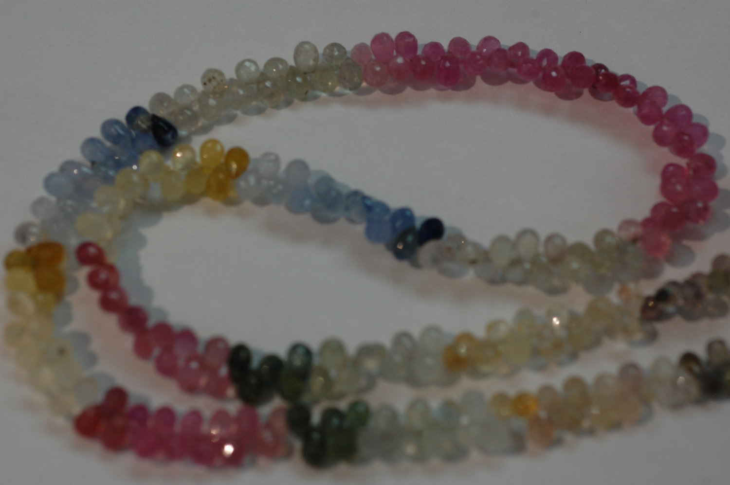 Multi Sapphire Drops Faceted