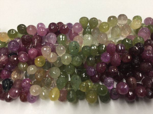 Multi Sapphire Drops Faceted
