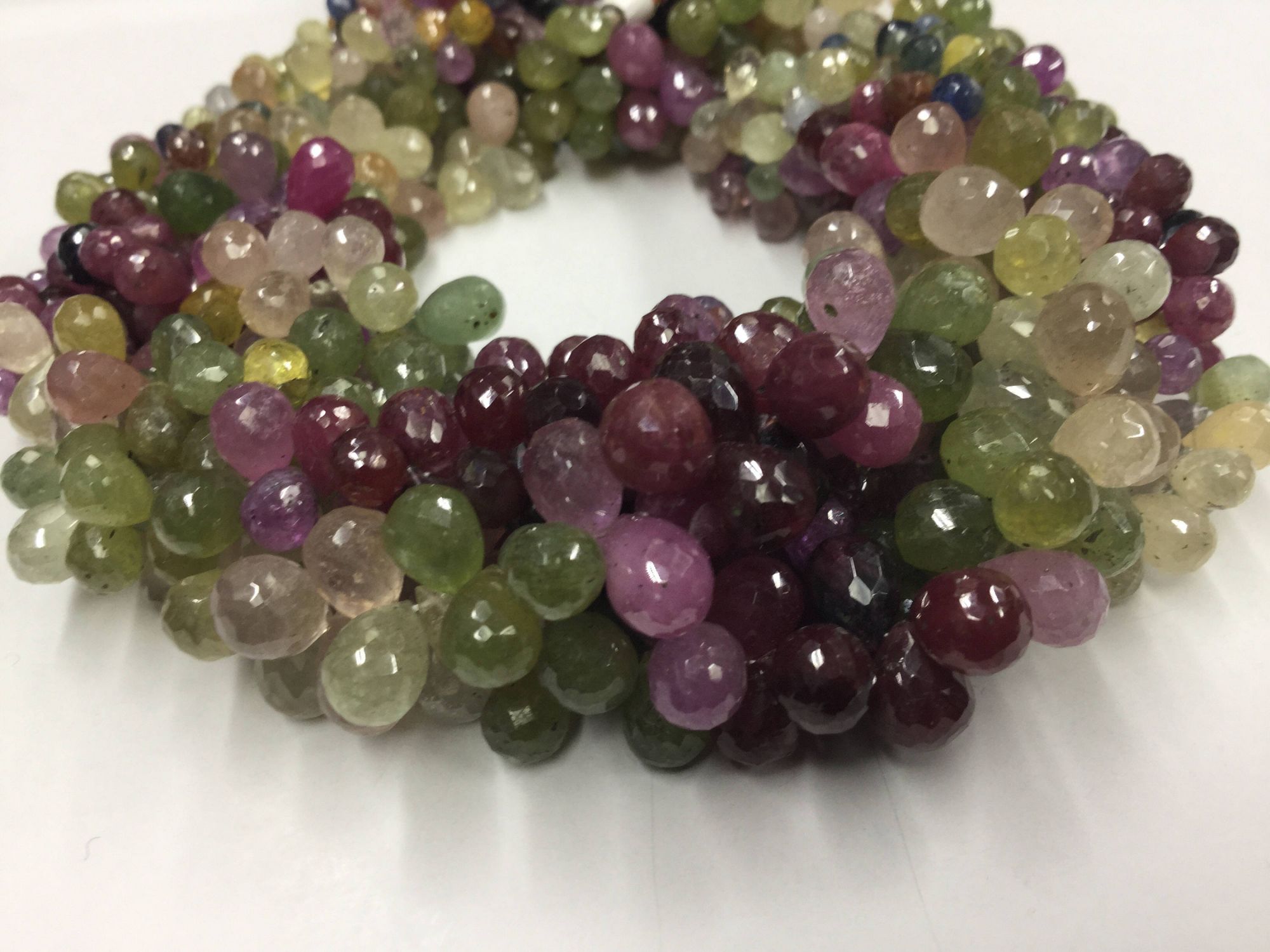 Multi Sapphire Drops Faceted