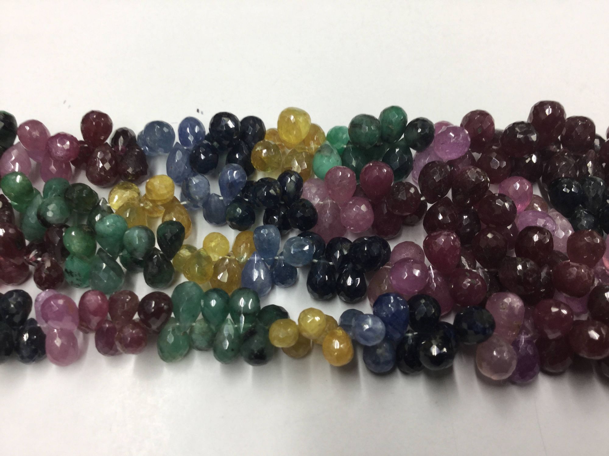 Multi Sapphire Drops Faceted