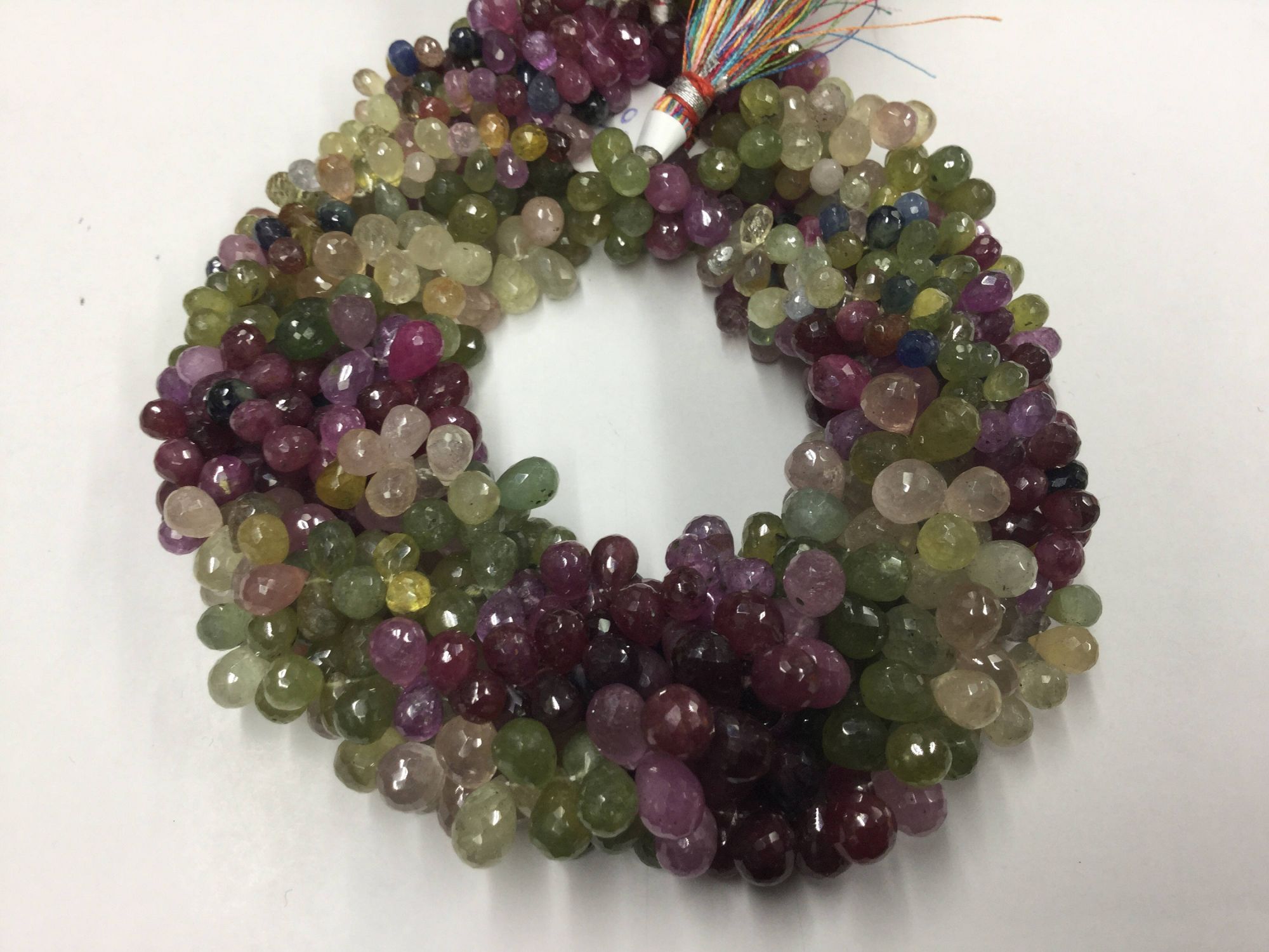 Multi Sapphire Drops Faceted