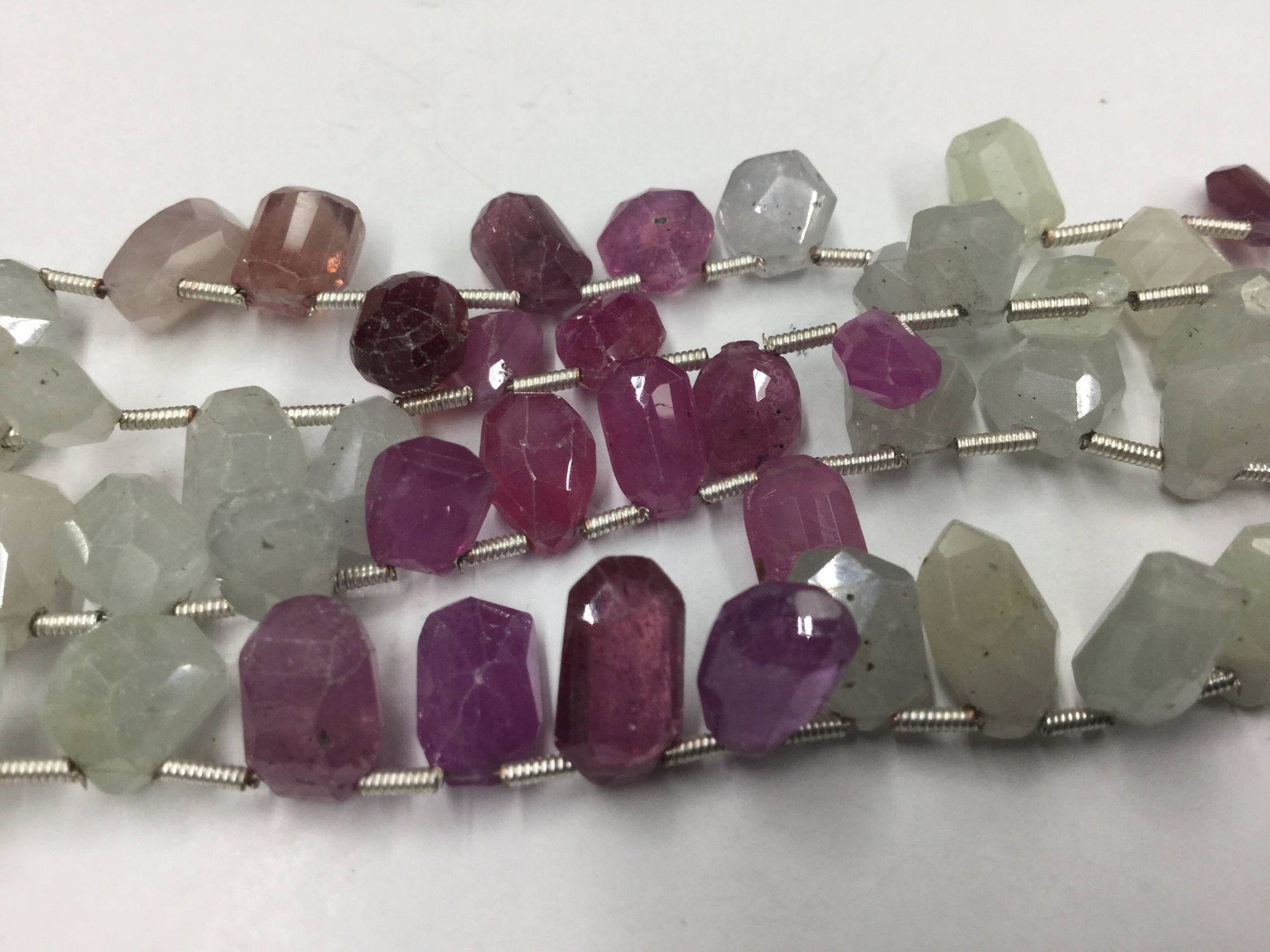 Multi Sapphire Funky Cut Faceted