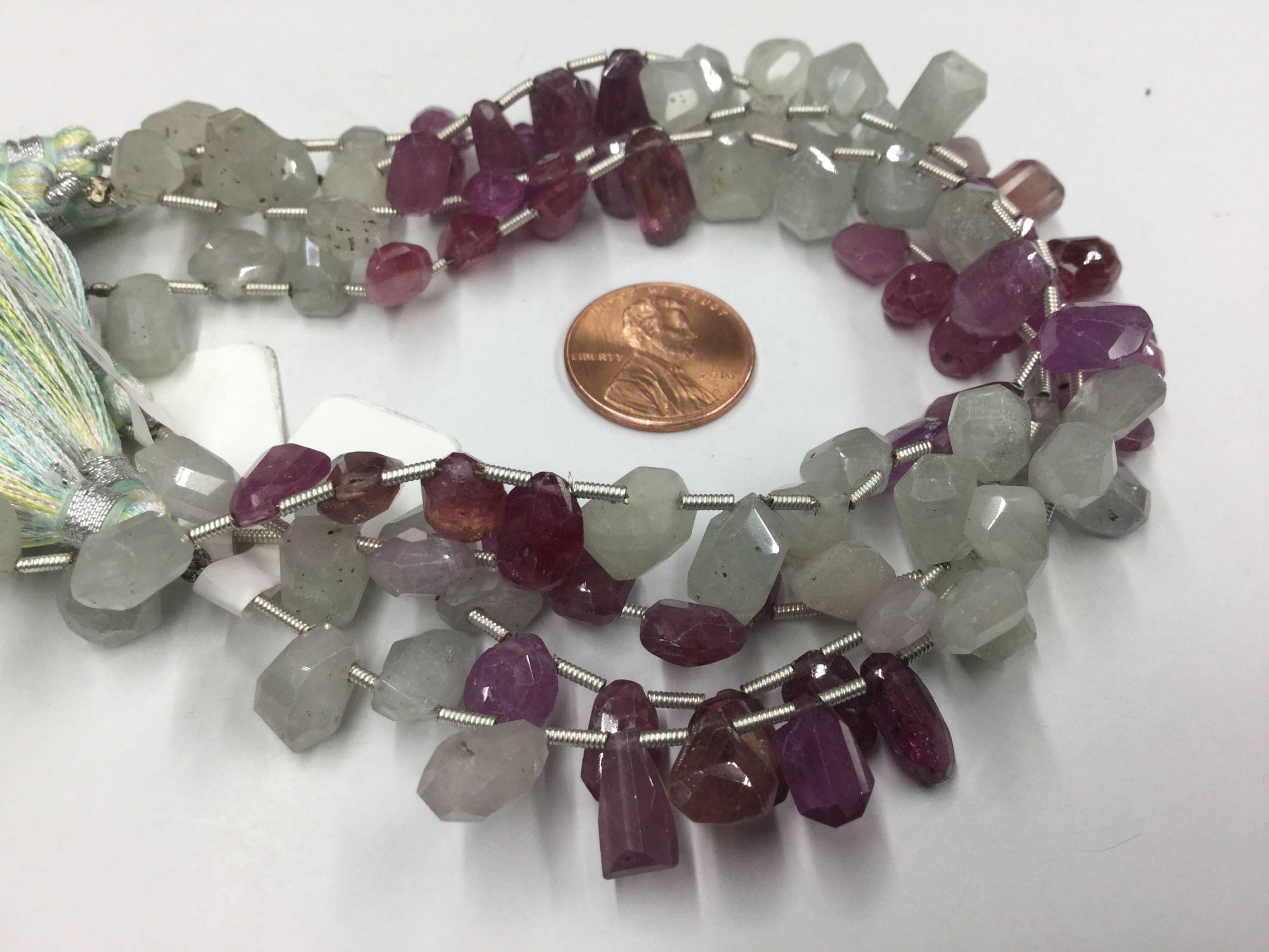 Multi Sapphire Funky Cut Faceted