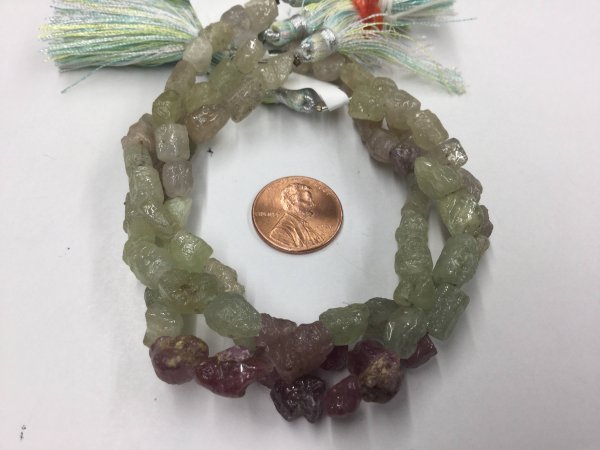 Multi Sapphire Funky Cut Faceted