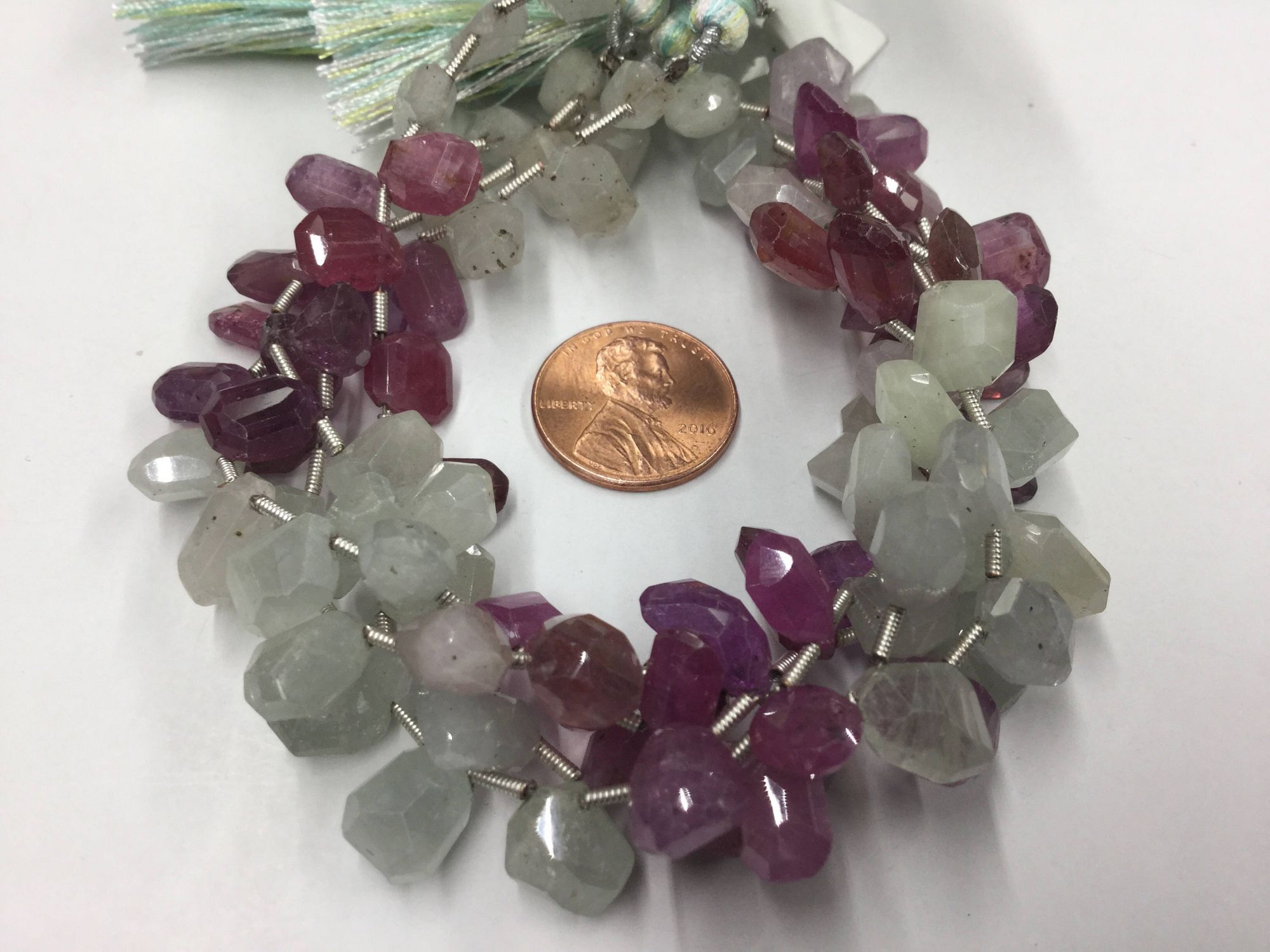 Multi Sapphire Funky Cut Faceted