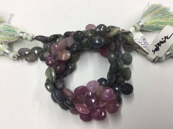 Multi Sapphire Hearts Faceted