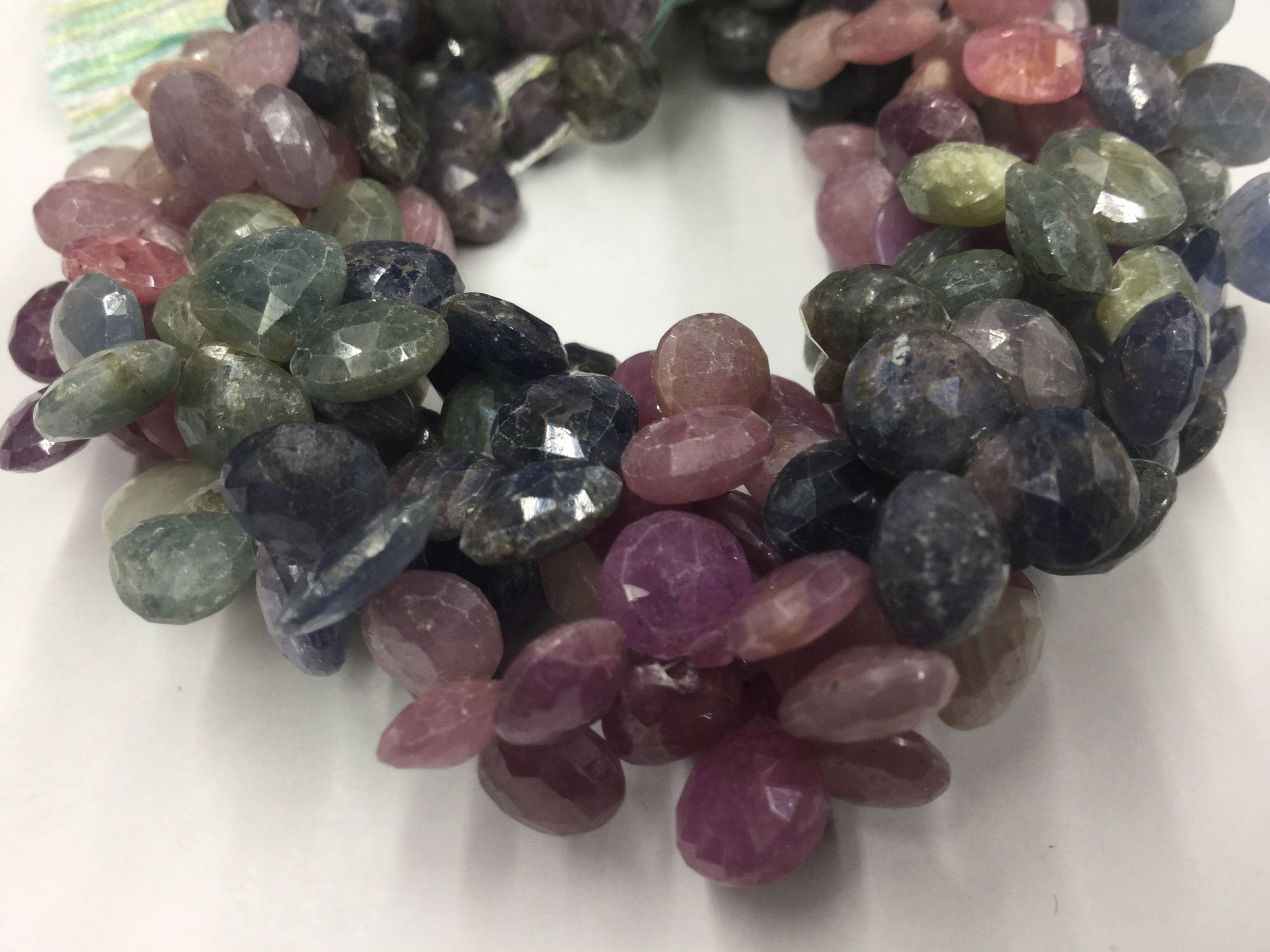 Multi Sapphire Hearts Faceted