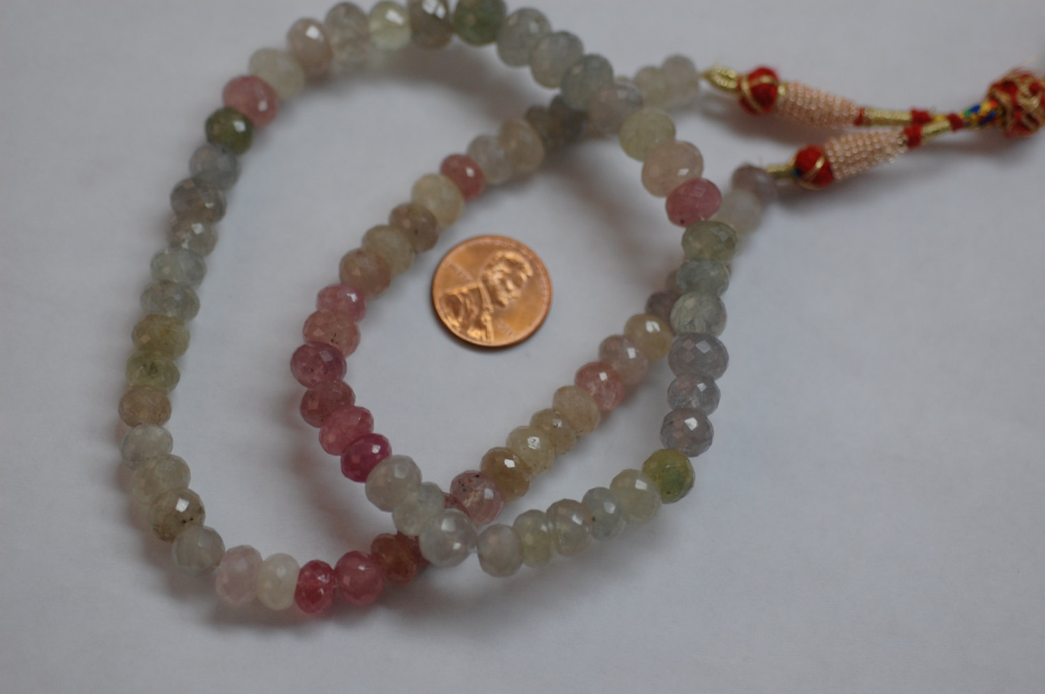 Multi Sapphire Rondelle Faceted