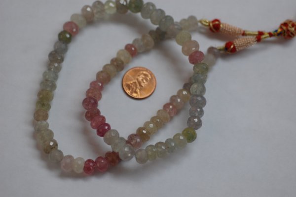 Multi Sapphire Rondelle Faceted