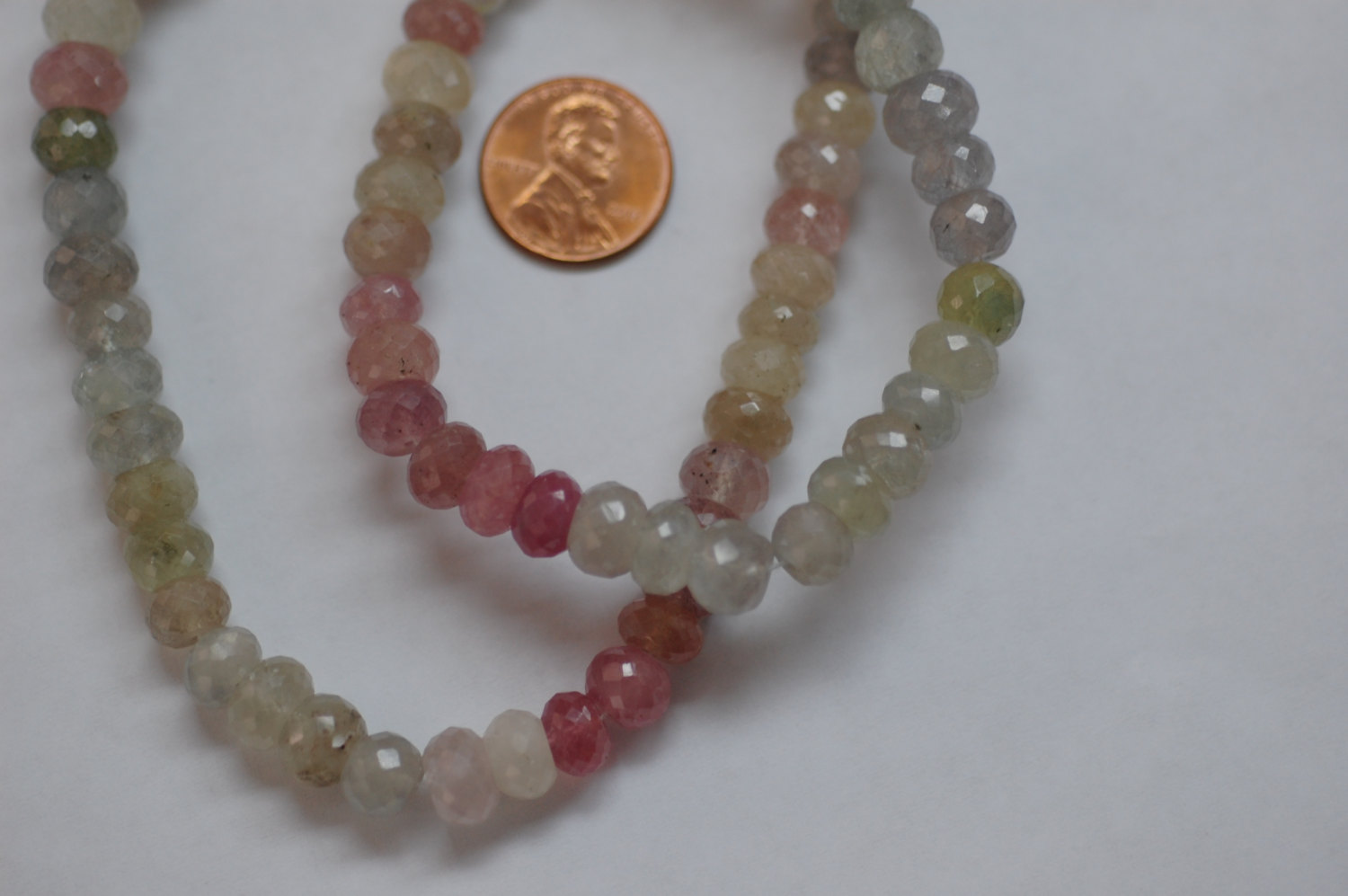 Multi Sapphire Rondelle Faceted