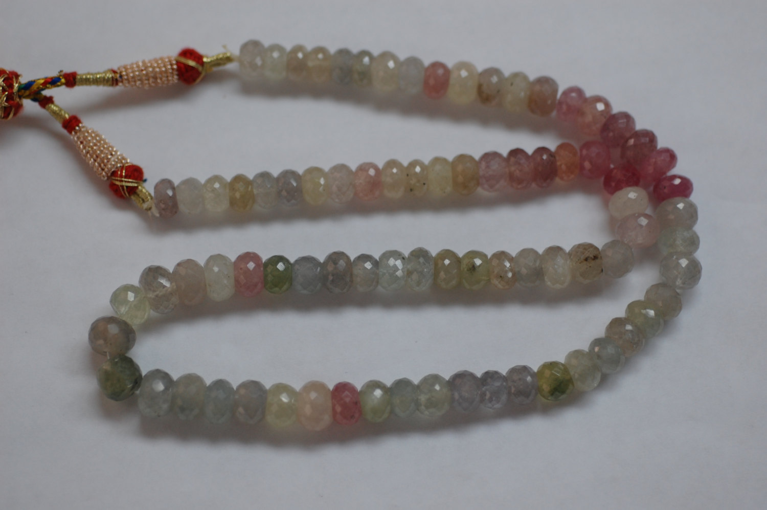 Multi Sapphire Rondelle Faceted