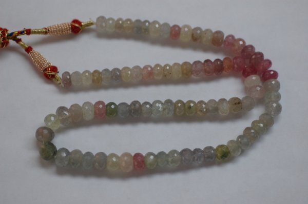 Multi Sapphire Rondelle Faceted