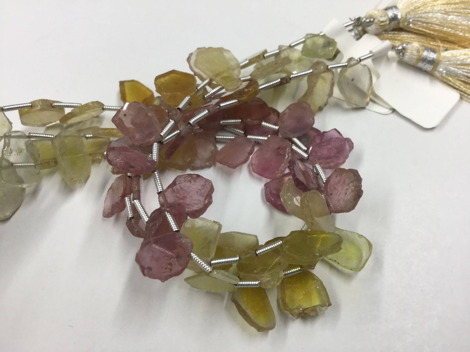Multi Sapphire Slices Faceted