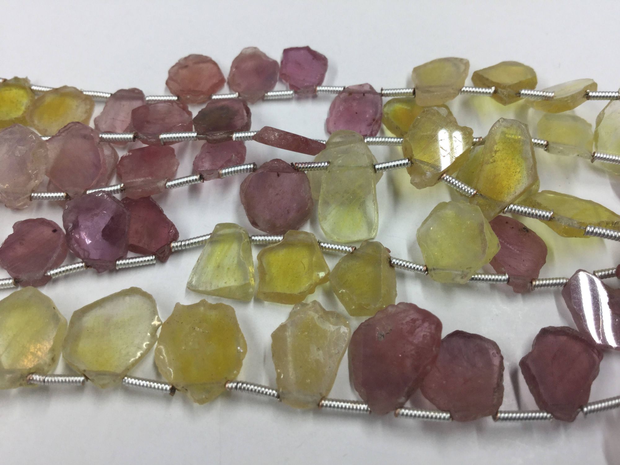 Multi Sapphire Slices Faceted