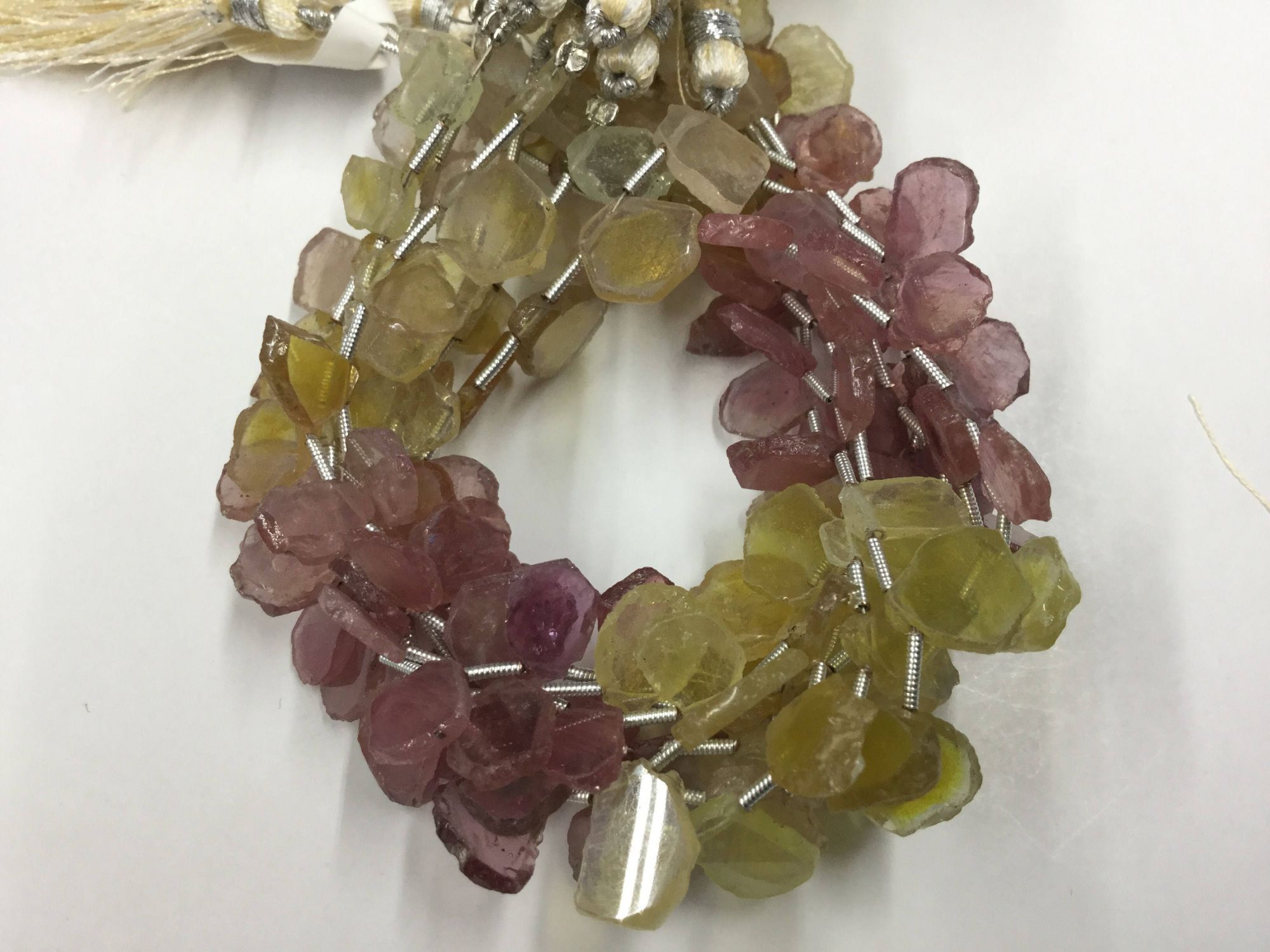 Multi Sapphire Slices Faceted