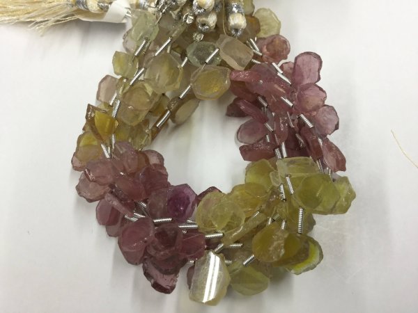 Multi Sapphire Slices Faceted