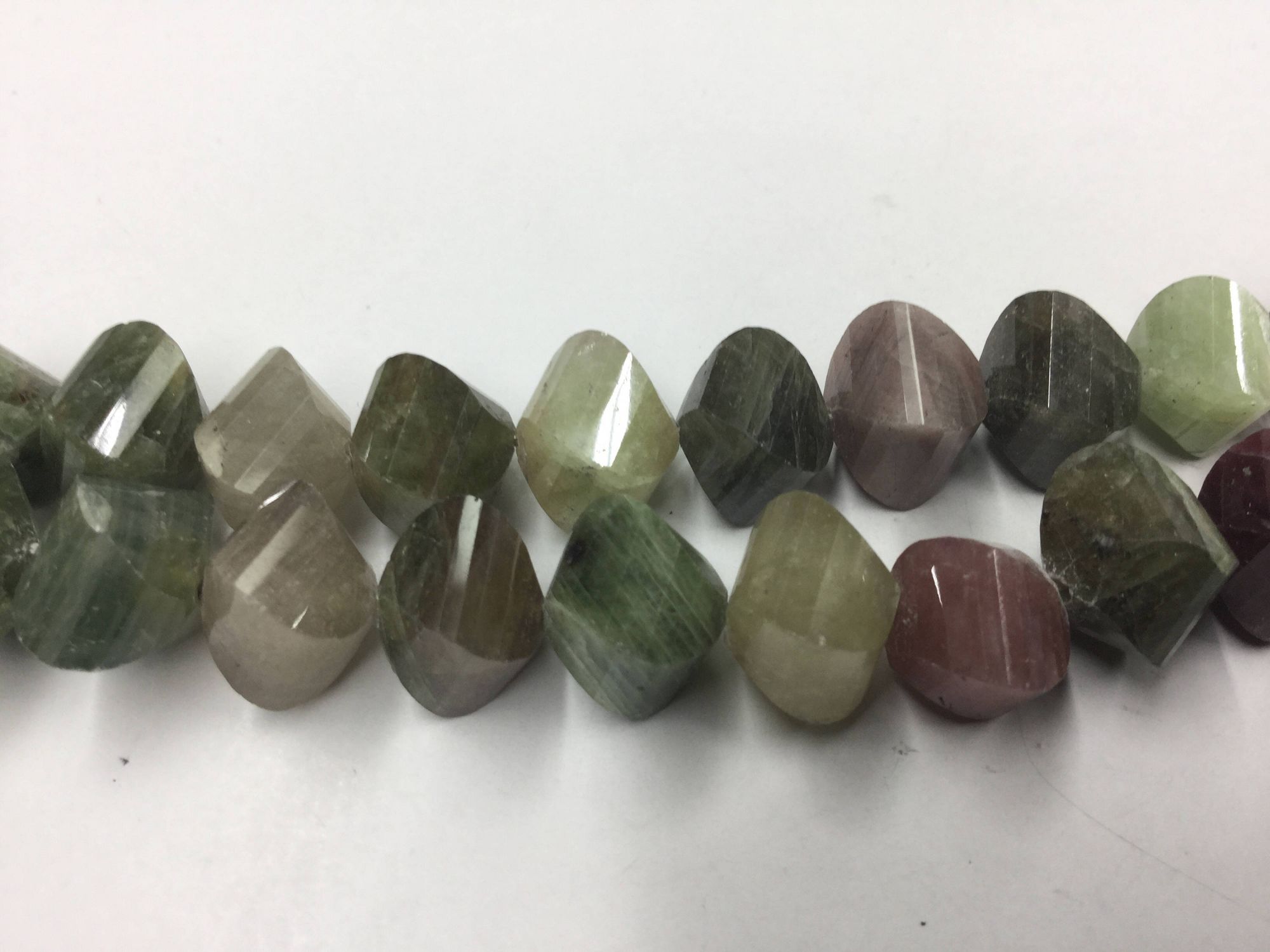 Multi Sapphire Twisted Drops Faceted
