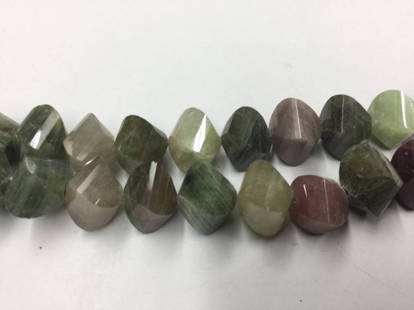 Multi Sapphire Twisted Drops Faceted