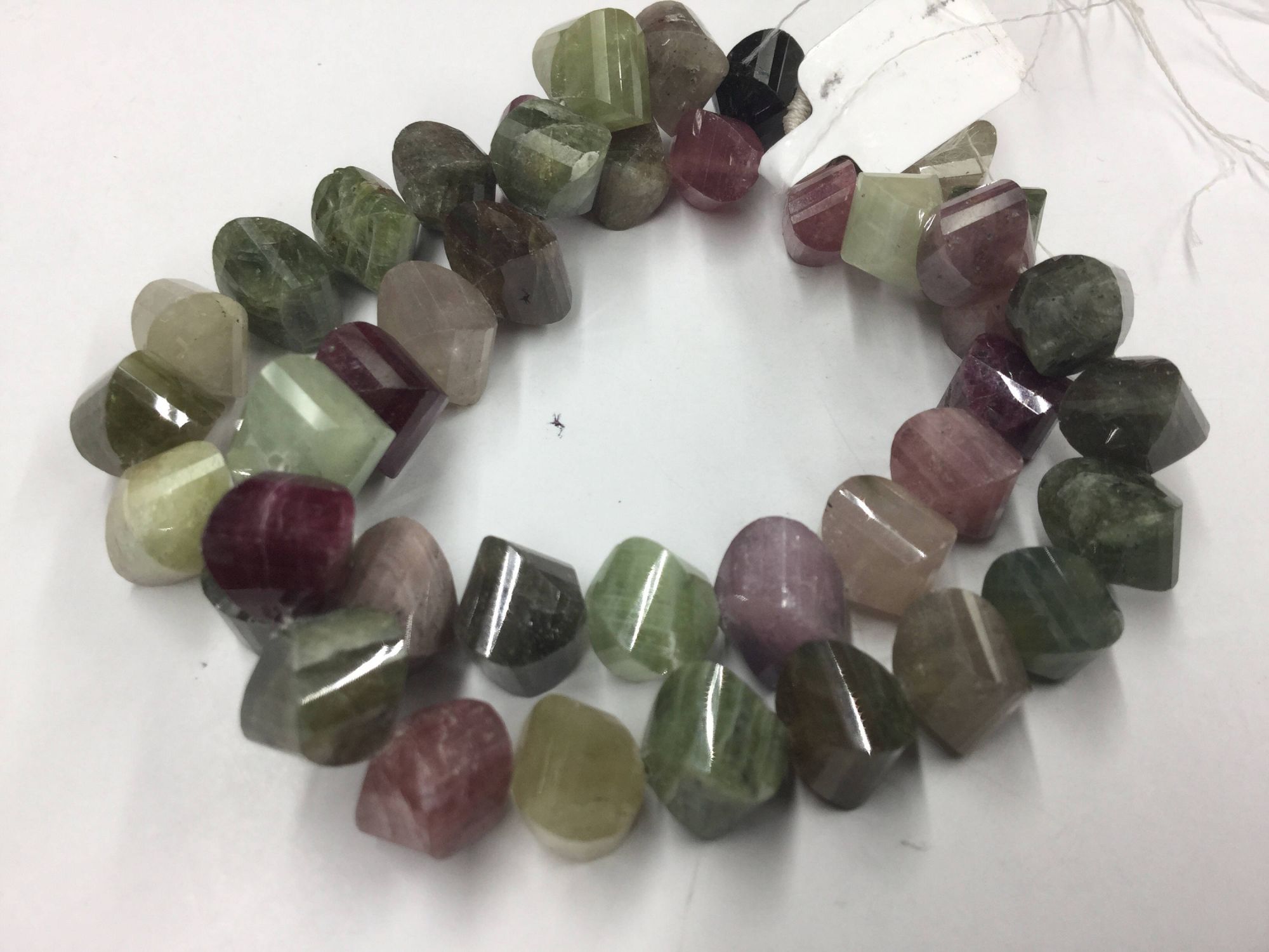 Multi Sapphire Twisted Drops Faceted