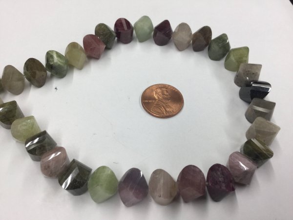 Multi Sapphire Twisted Drops Faceted