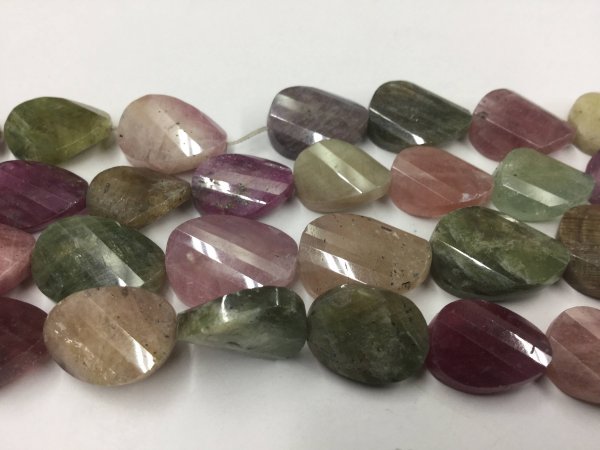 Multi Sapphire Twisted Ovals Faceted