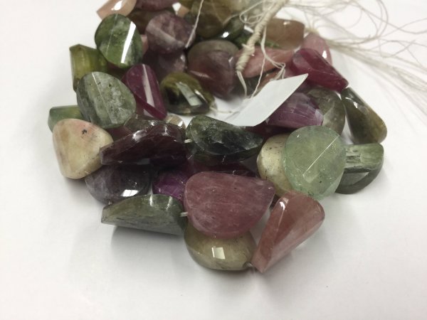 Multi Sapphire Twisted Ovals Faceted