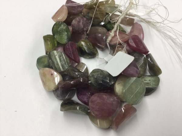 Multi Sapphire Twisted Ovals Faceted