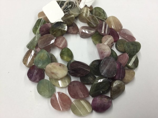 Multi Sapphire Twisted Ovals Faceted