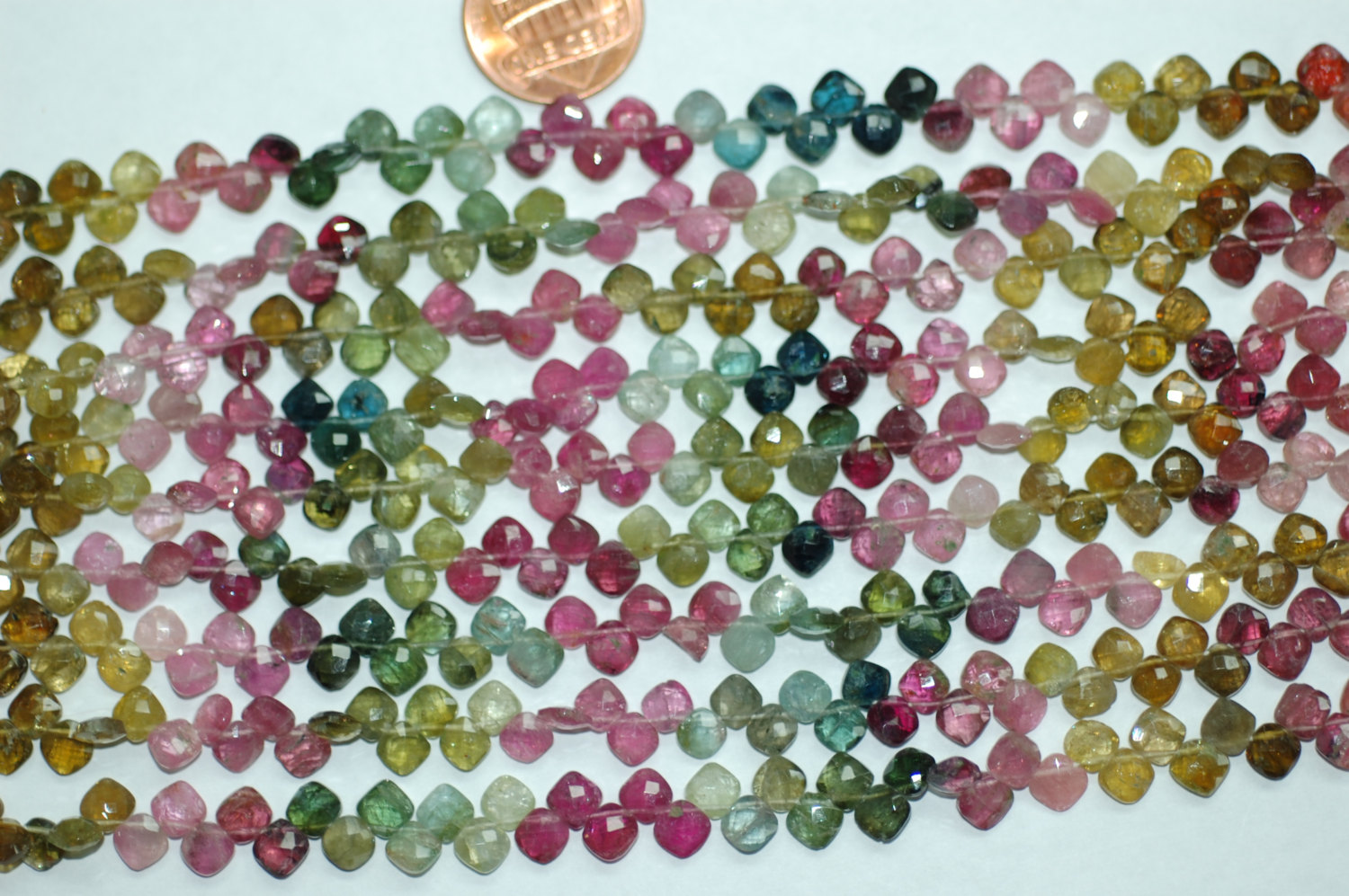 Multi Tourmaline Cushion Checker Board Cut