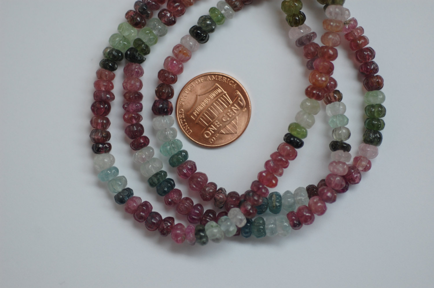 Multi Tourmaline Pumpkin Faceted