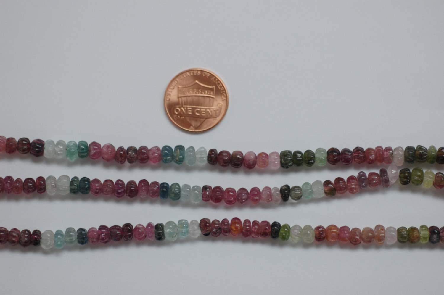 Multi Tourmaline Pumpkin Faceted