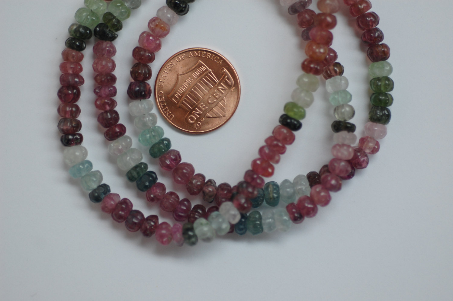 Multi Tourmaline Pumpkin Faceted