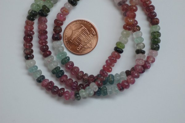 Multi Tourmaline Pumpkin Faceted