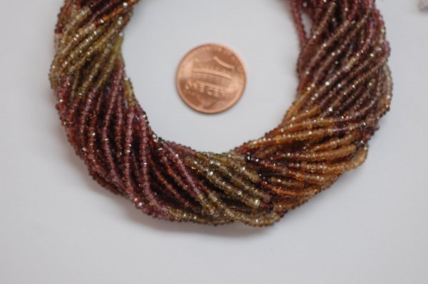 Multi Tundru Sapphire Rondelle Faceted