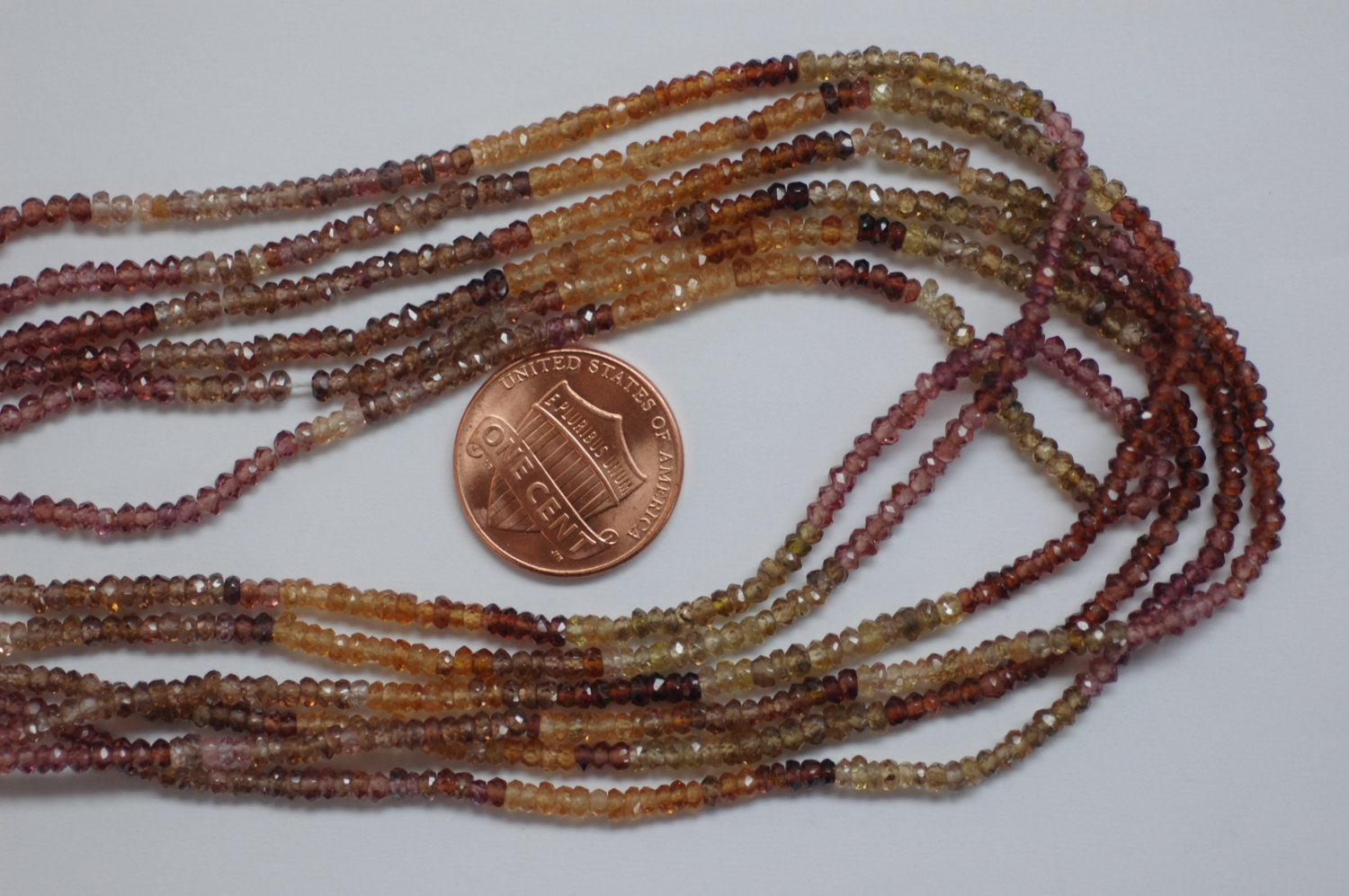 Multi Tundru Sapphire Rondelle Faceted