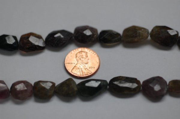 Multicolor Tourmaline Nuggets Faceted