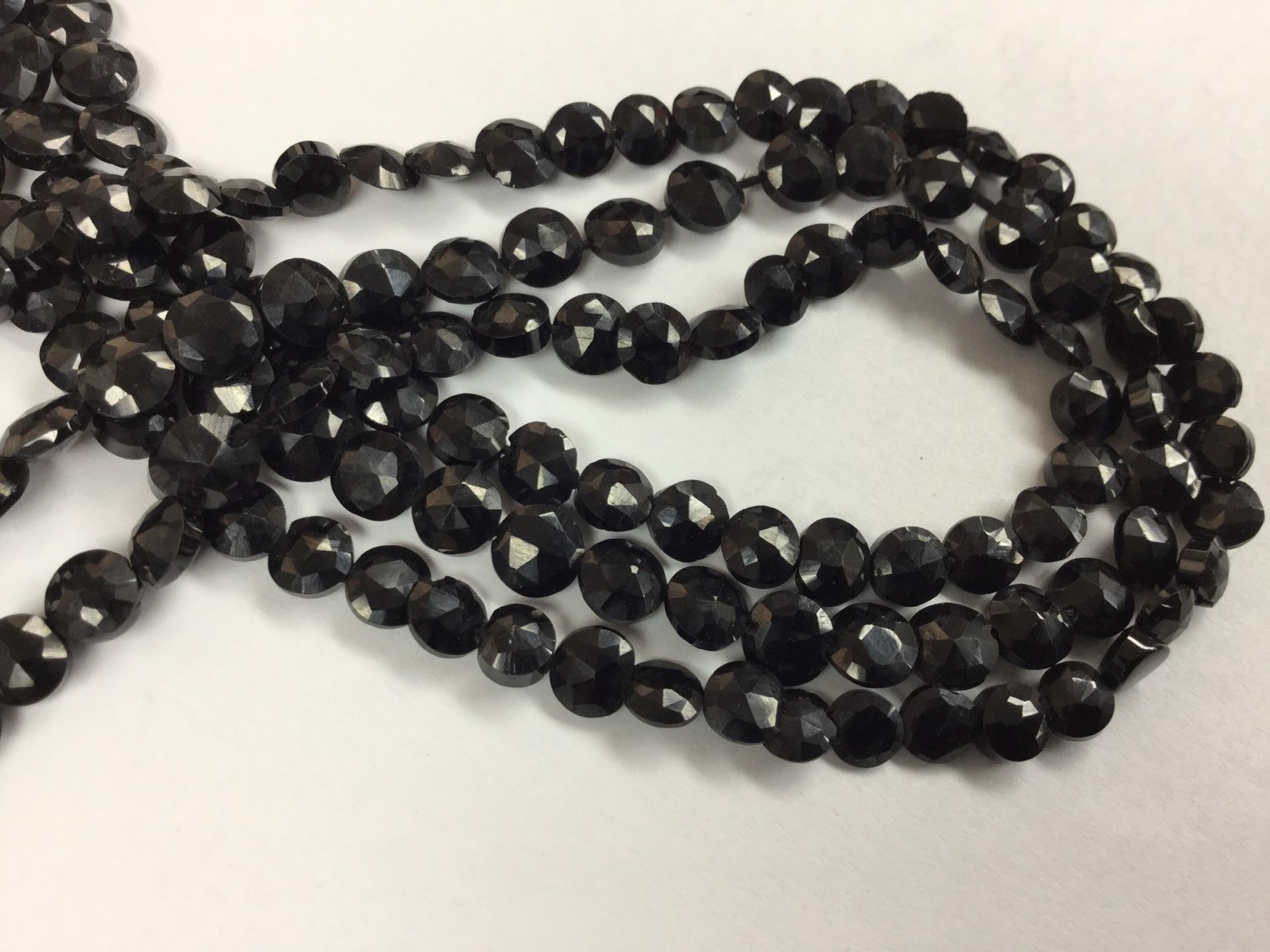 Mystic Black Spinel Coins Faceted