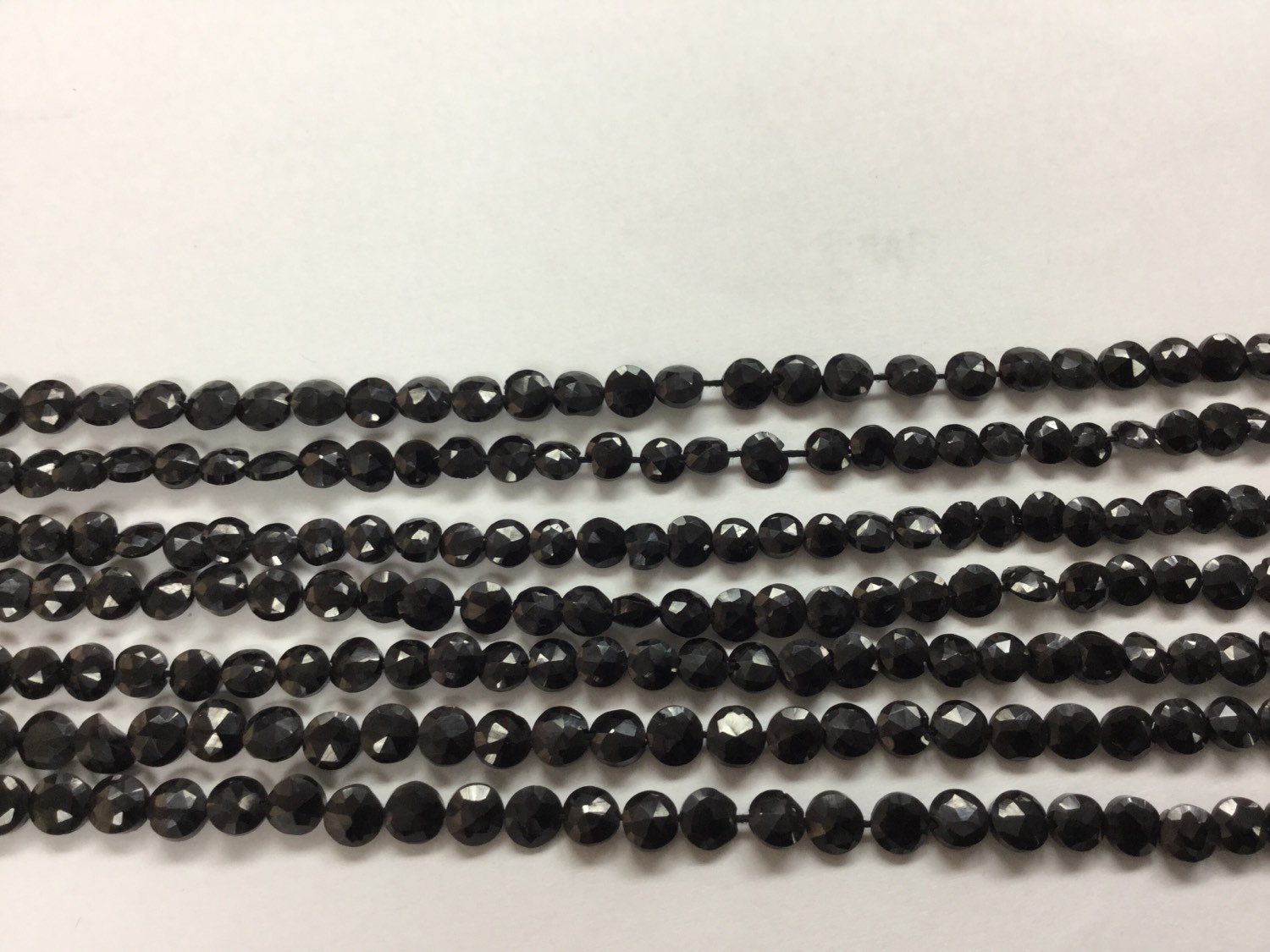 Mystic Black Spinel Coins Faceted