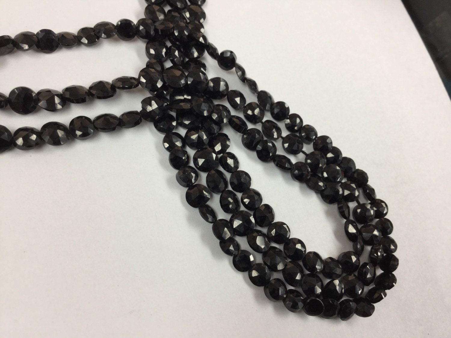 Mystic Black Spinel Coins Faceted