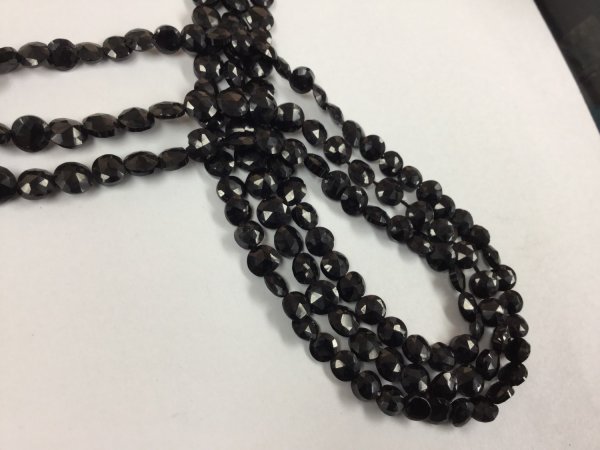 Mystic Black Spinel Coins Faceted