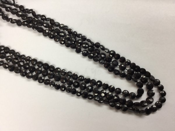 Mystic Black Spinel Coins Faceted