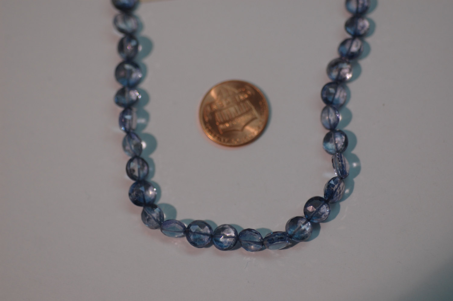 Mystic Blue Coins Faceted