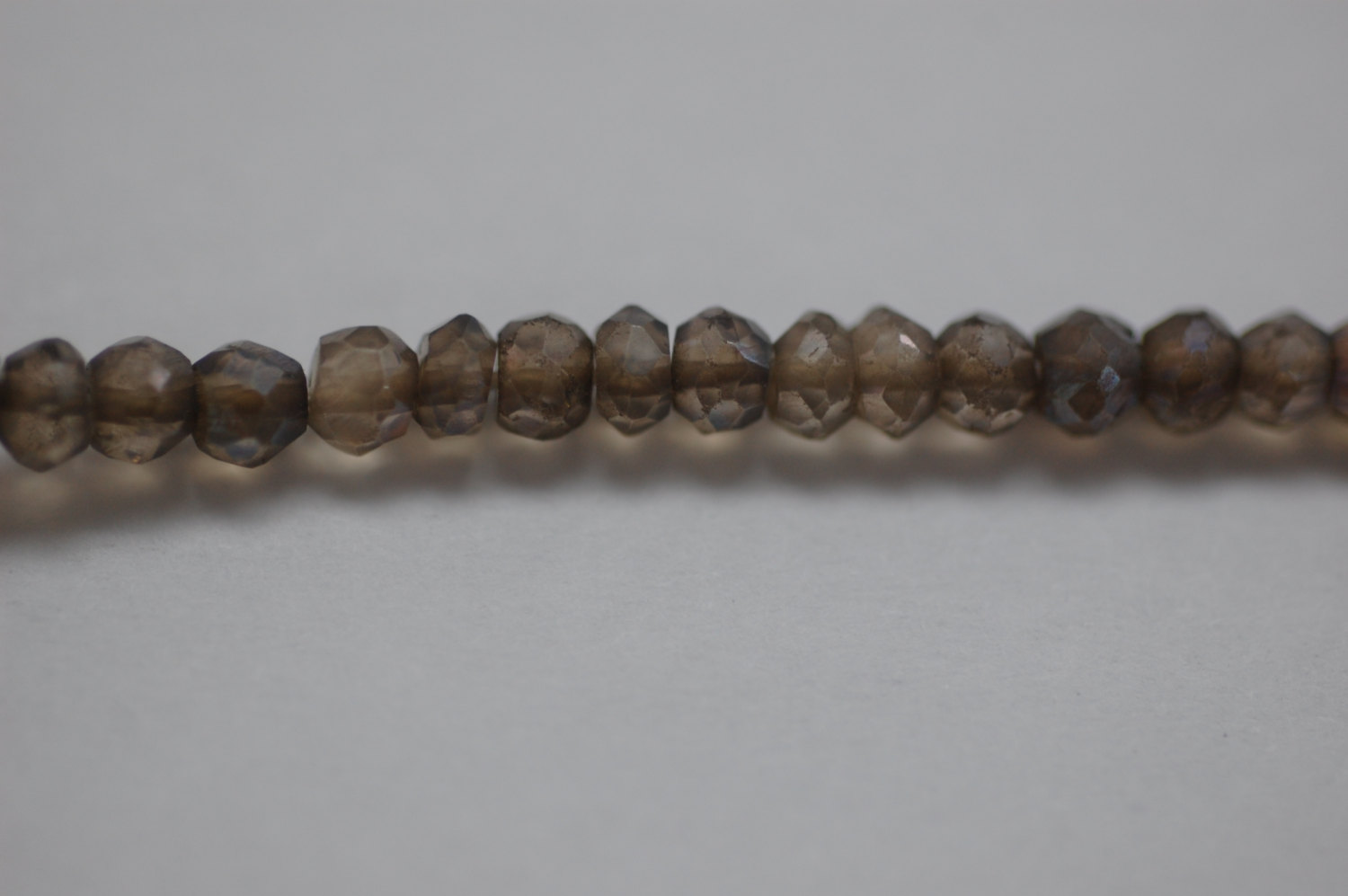 Mystic Golden Brown Quartz Rondelle Faceted