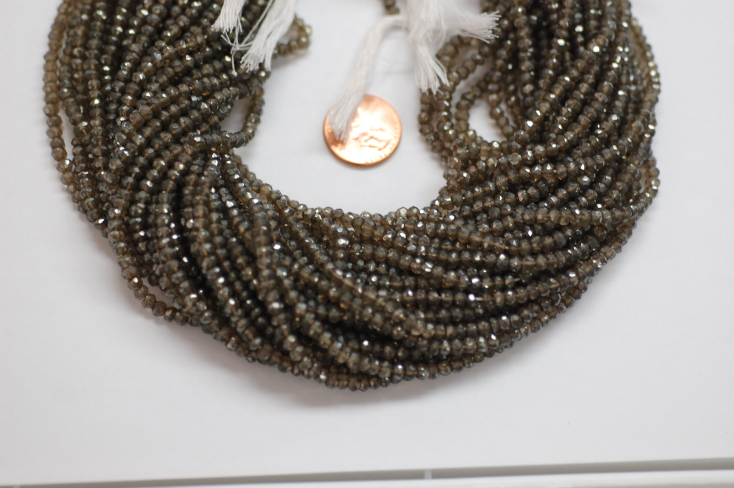 Mystic Golden Brown Quartz Rondelle Faceted