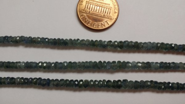 Mystic Gray Sapphire Rondelle