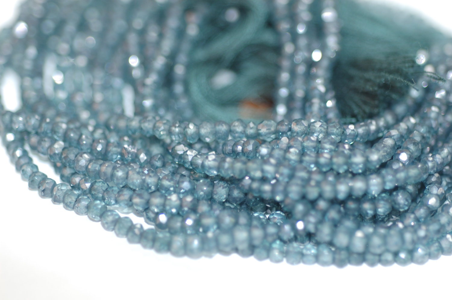 Mystic Green Quartz Rondelle Faceted