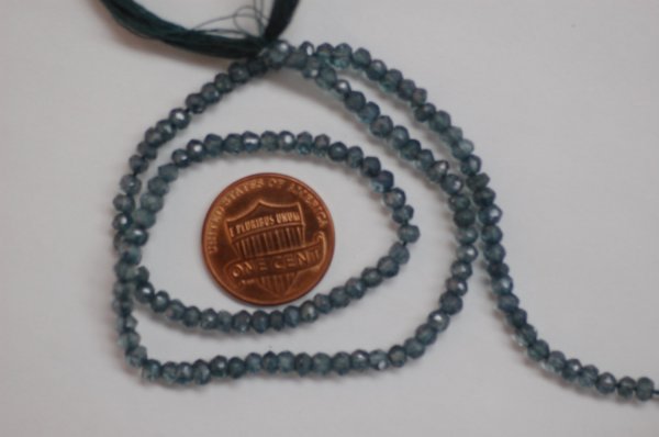 Mystic Green Quartz Rondelle Faceted