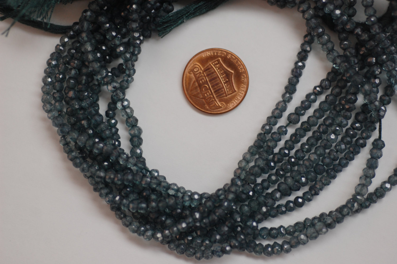Mystic Green Quartz Rondelle Faceted