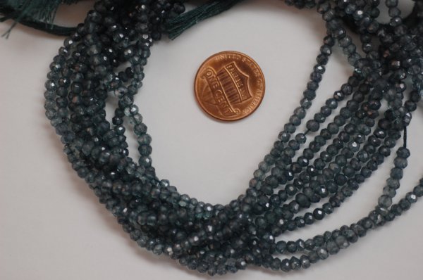 Mystic Green Quartz Rondelle Faceted